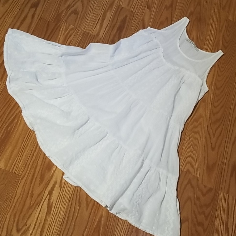 Zara TRF‎ gauze white dress s